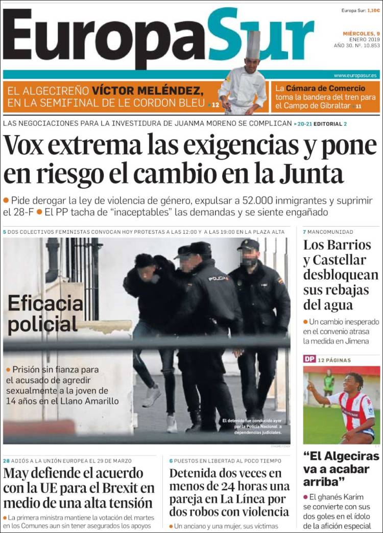 Portada de Europa Sur (Espa&ntilde;a)
