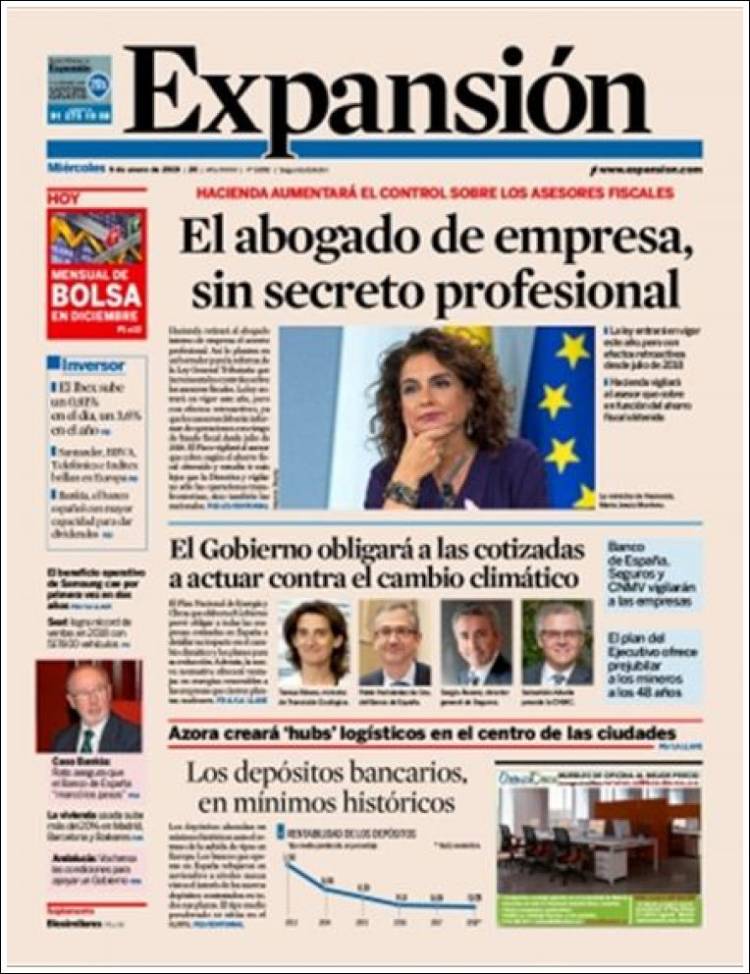 Portada de Expansión (Espa&ntilde;a)