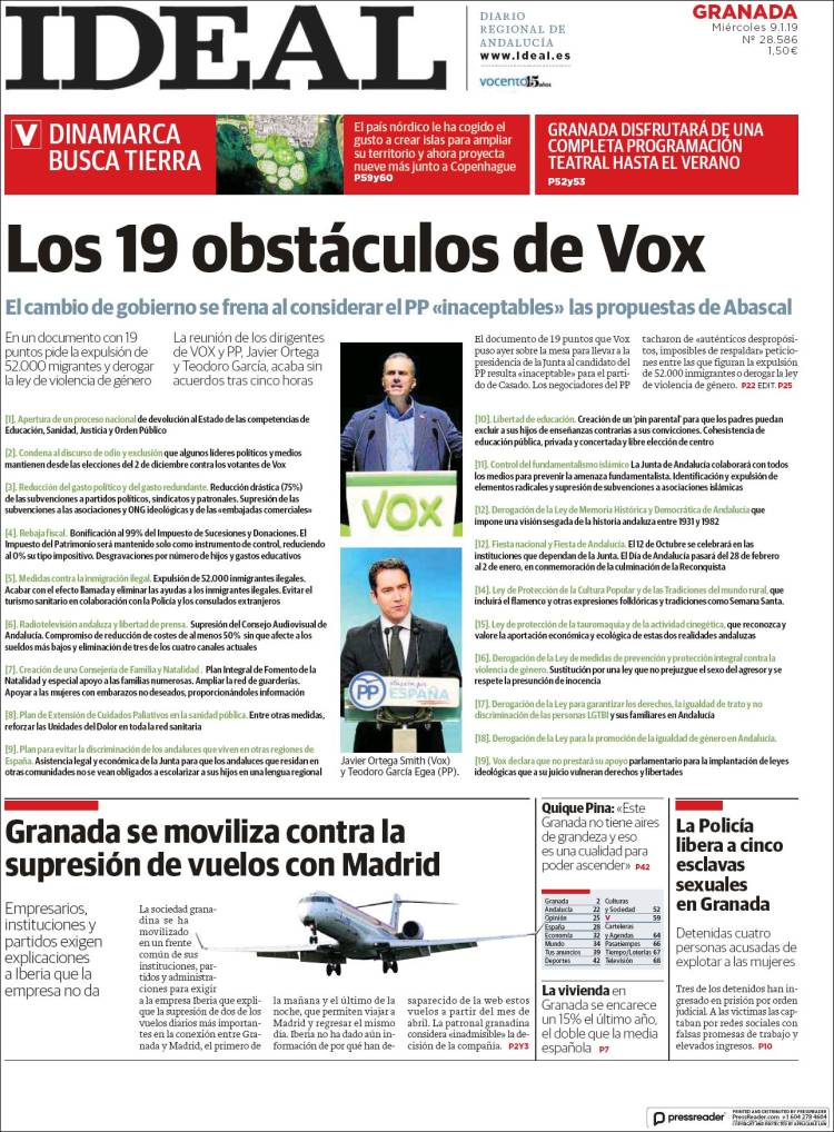Portada de Ideal (Espa&ntilde;a)