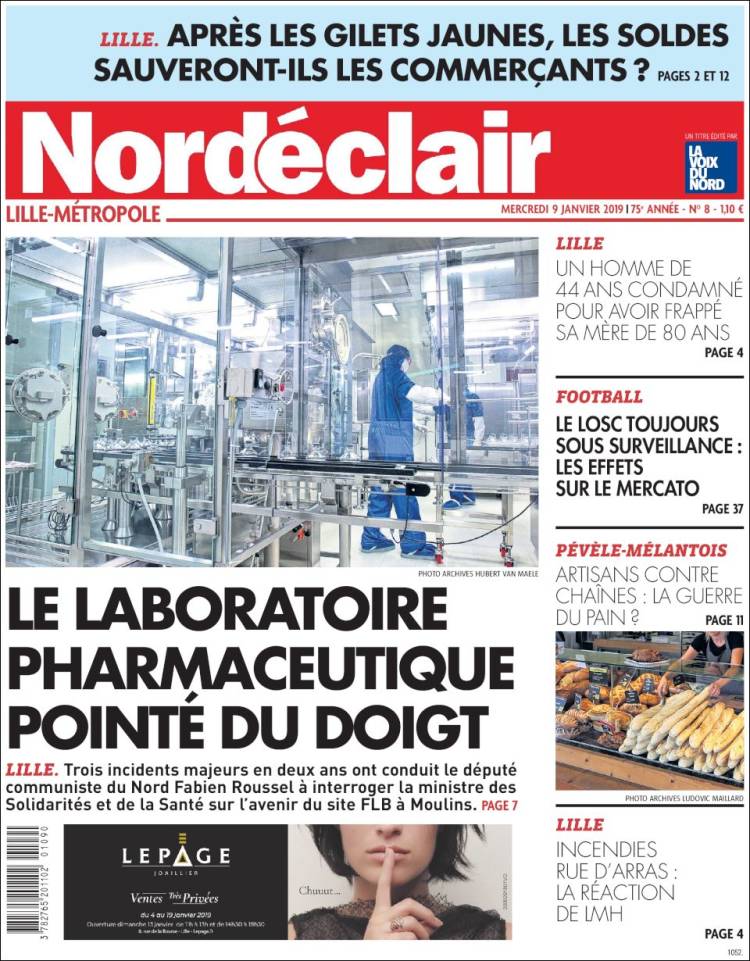Portada de Nord Éclair (Francia)