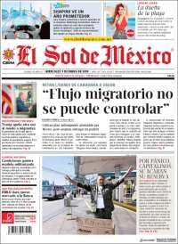 Portada de El Sol de México (México)