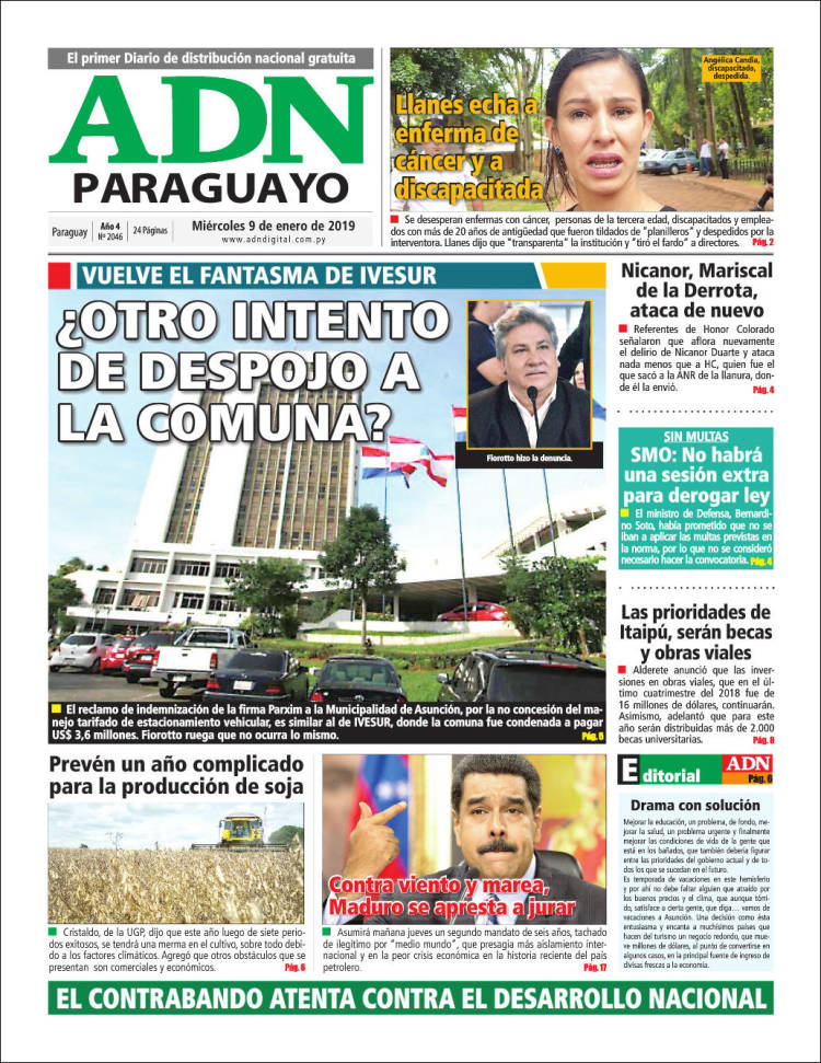 Portada de ADN Paraguayo (Paraguay)