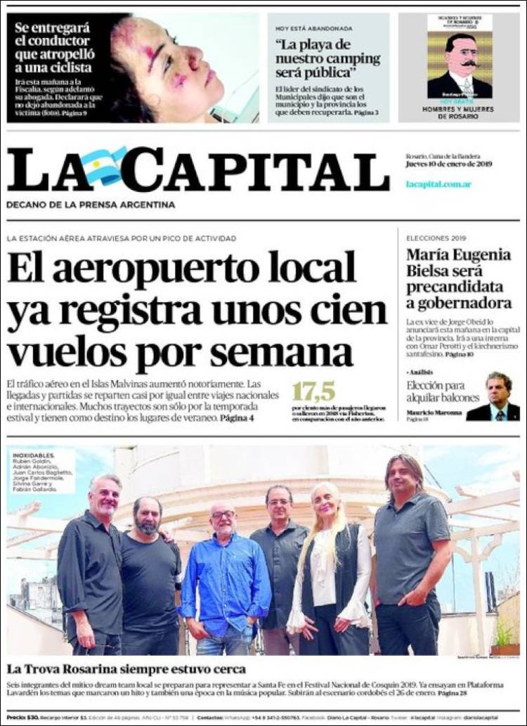 Portada de La Capital - Rosario (Argentina)