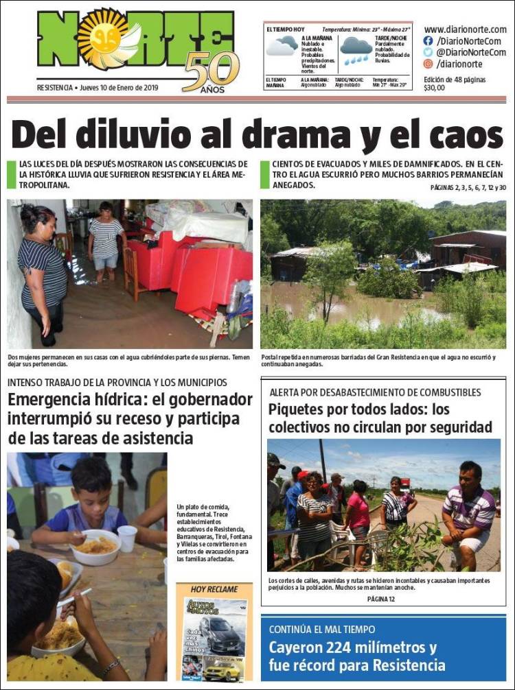 Portada de Diario Norte (Argentina)