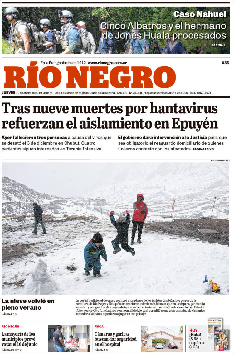 Portada de Rio Negro (Argentina)