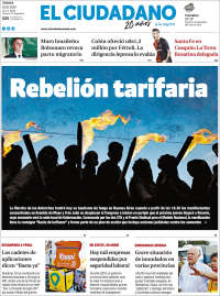 Portada de Diario El Ciudadano (Argentina)