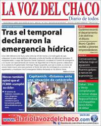 Portada de La Voz del Chaco (Argentina)