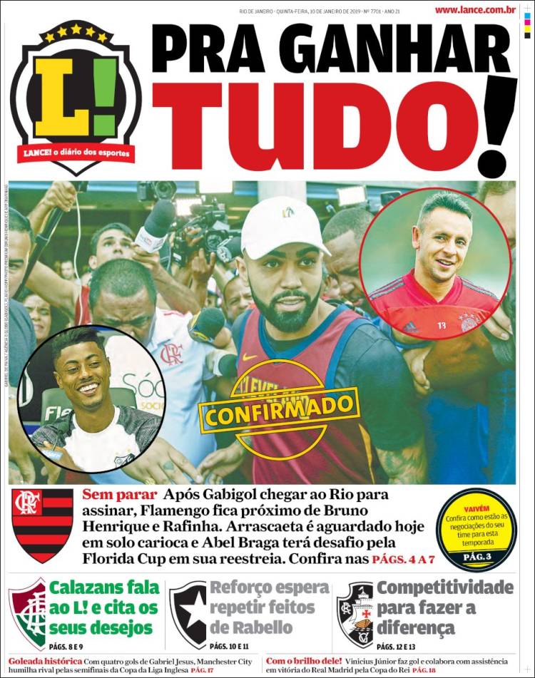 Portada de Lance! (Brasil)