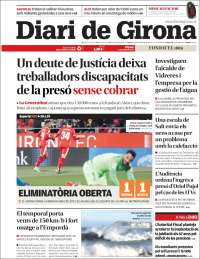 Portada de Diari de Girona (España)