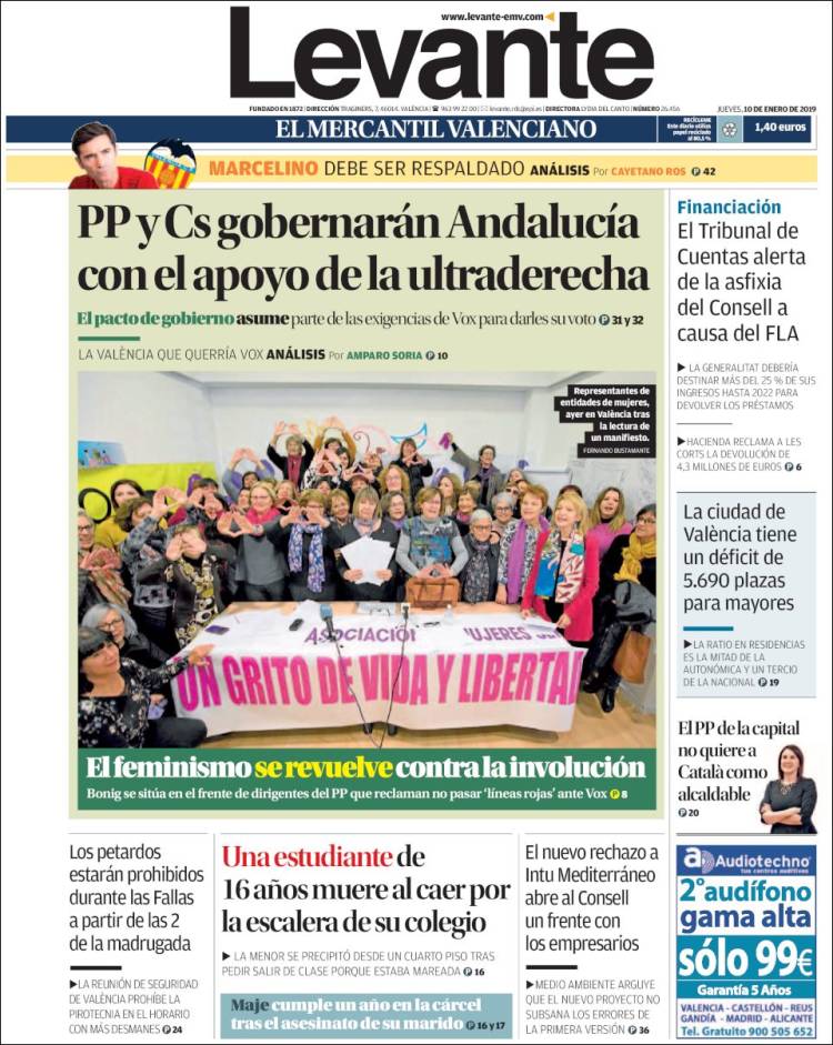 Portada de Levante (España)