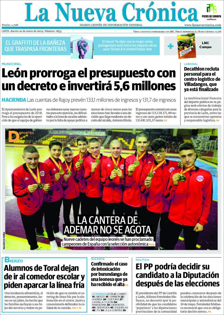 Portada de La Nueva Crónica (España)