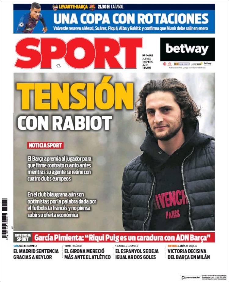 Portada de Sport (España)