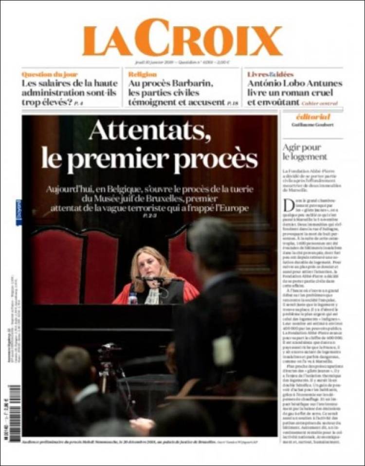 Portada de La Croix (Francia)