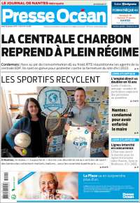 Portada de Presse Ocean (Francia)
