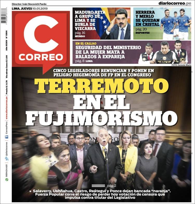 Portada de Diario Correo (Perú)