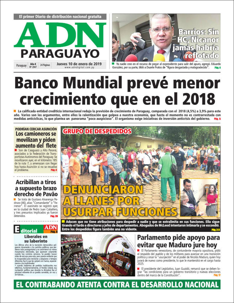 Portada de ADN Paraguayo (Paraguay)