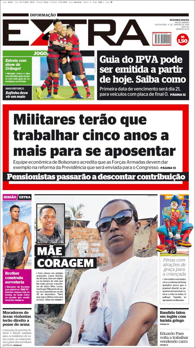 Portada de Extra (Brasil)