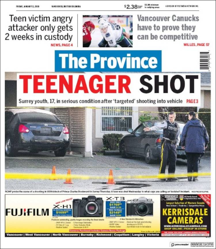 Portada de The Province (Canadá)