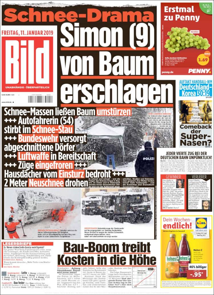 Portada de Bild (Alemania)