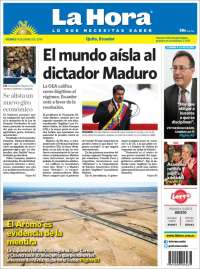 Portada de La Hora - Ecuador (Ecuador)