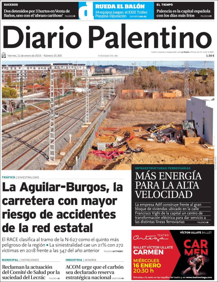 Portada de Diario Palentino (Espa&ntilde;a)