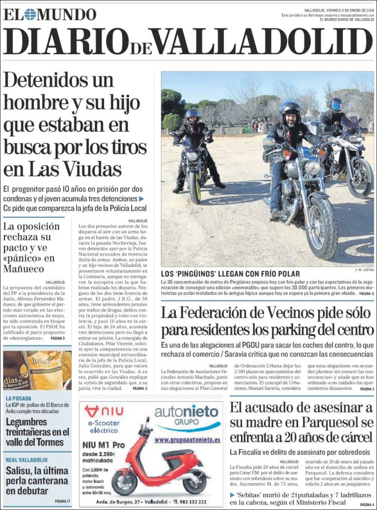 Portada de Diario de Valladolid (Espa&ntilde;a)