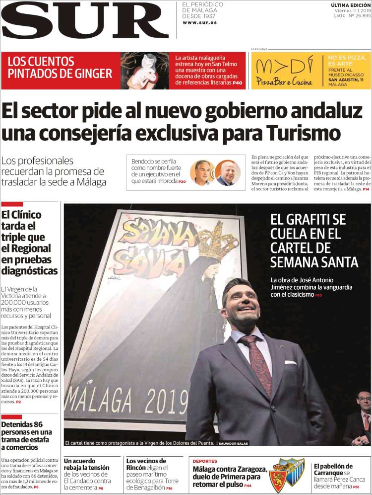 Portada de Diario el Sur (Espa&ntilde;a)