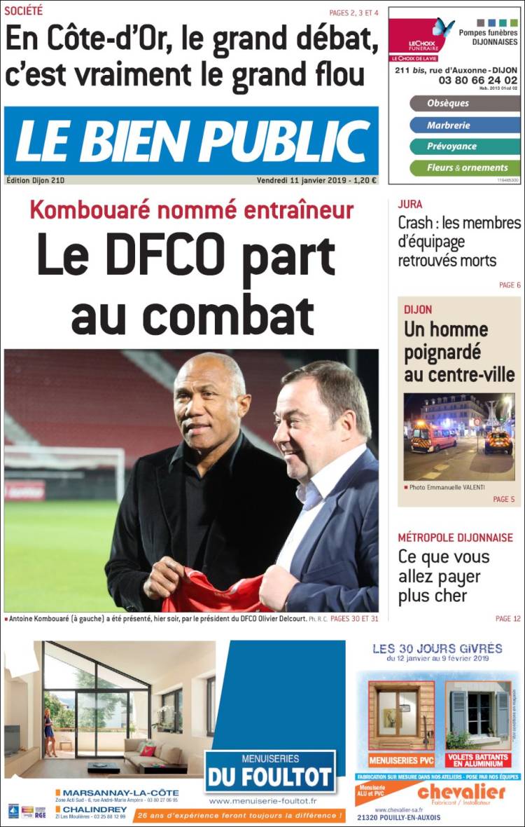 Portada de Le Bien Public (Francia)