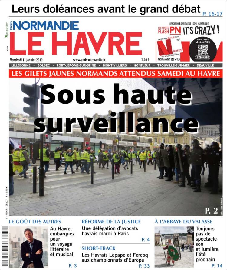 Portada de Le Havre Libre (Francia)