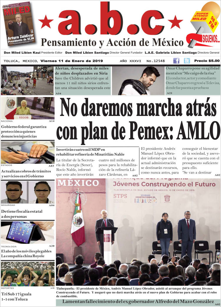 Portada de A.B.C.  (México)