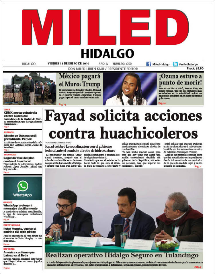 Portada de Miled - Hidalgo (México)