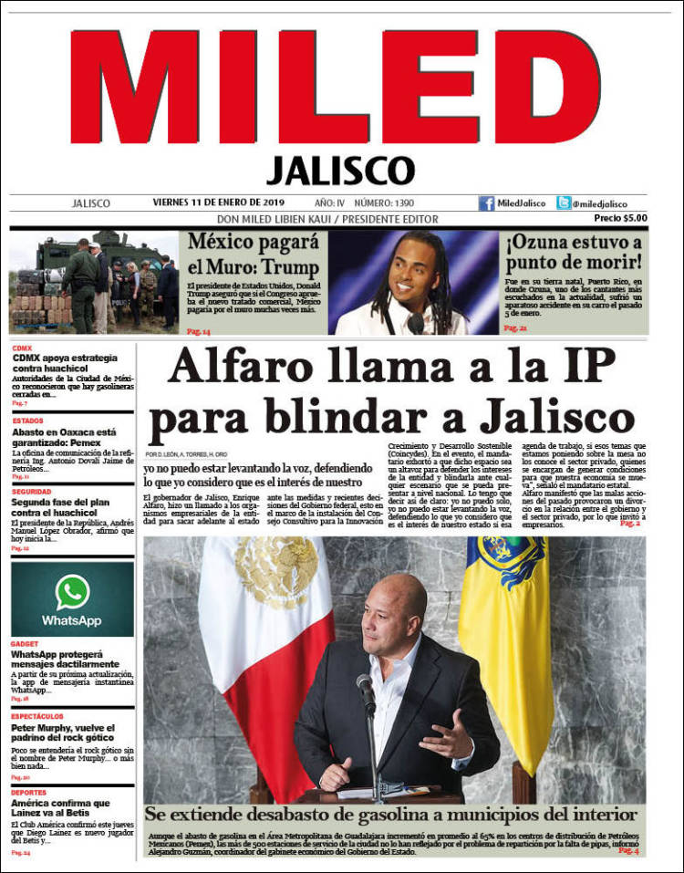 Portada de Miled - Jalisco (México)