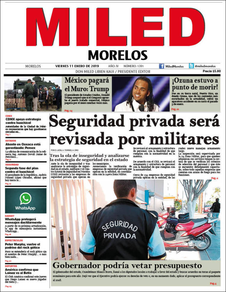 Portada de Miled - Morelos (México)