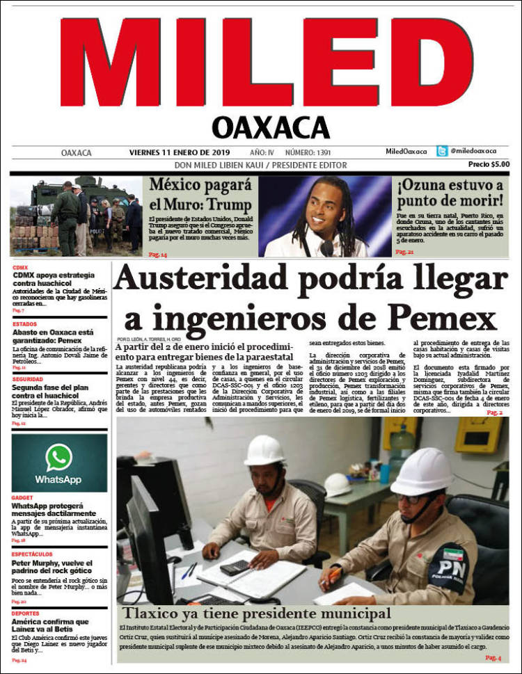 Portada de Miled - Oaxaca (México)