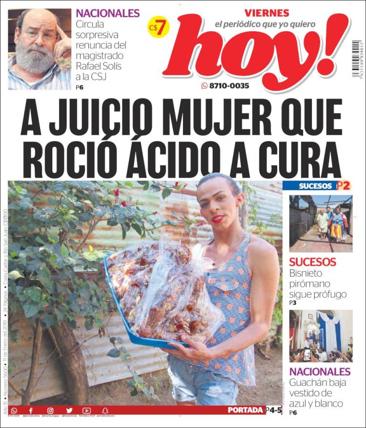 Portada de Hoy (Nicaragua)