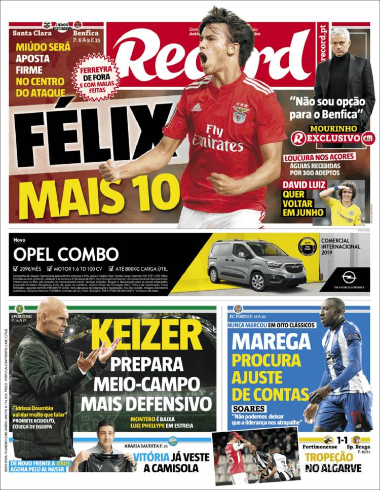 Portada de Record (Portugal)