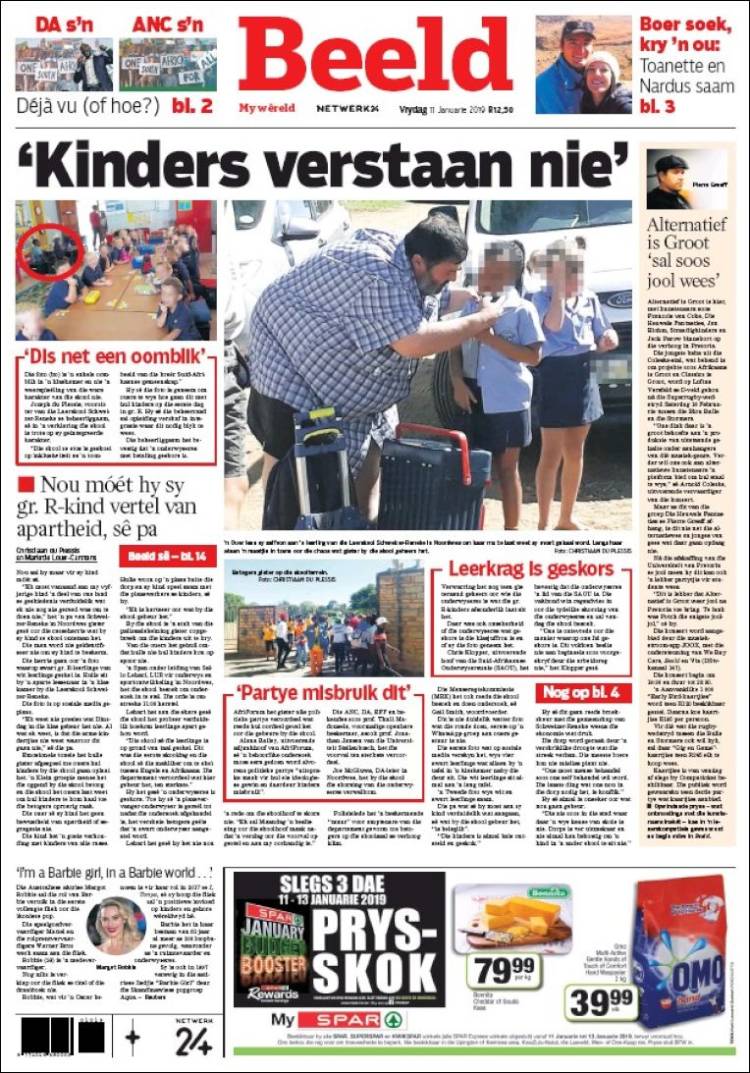 Portada de Beeld (Sud&aacute;frica)