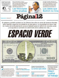 Portada de Página/12 (Argentina)