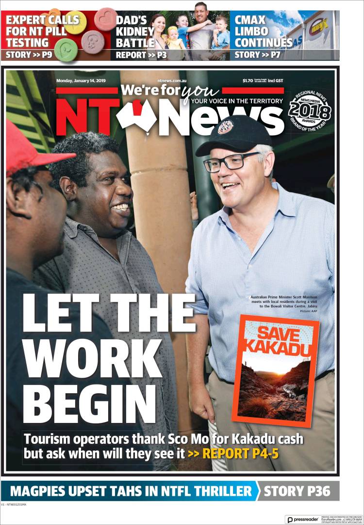 Portada de Northern Territory News (Australia)