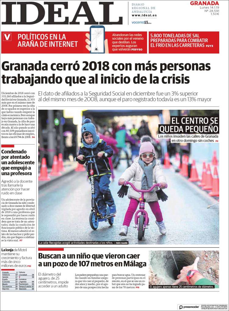 Portada de Ideal (España)