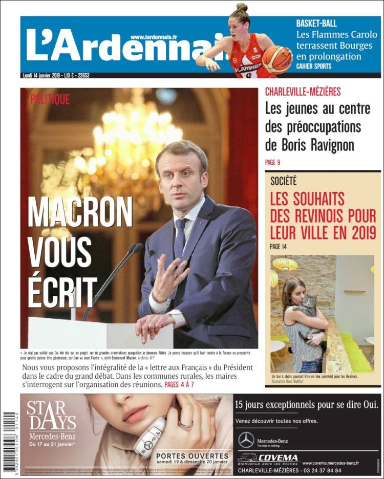 Portada de L'Ardenais (Francia)