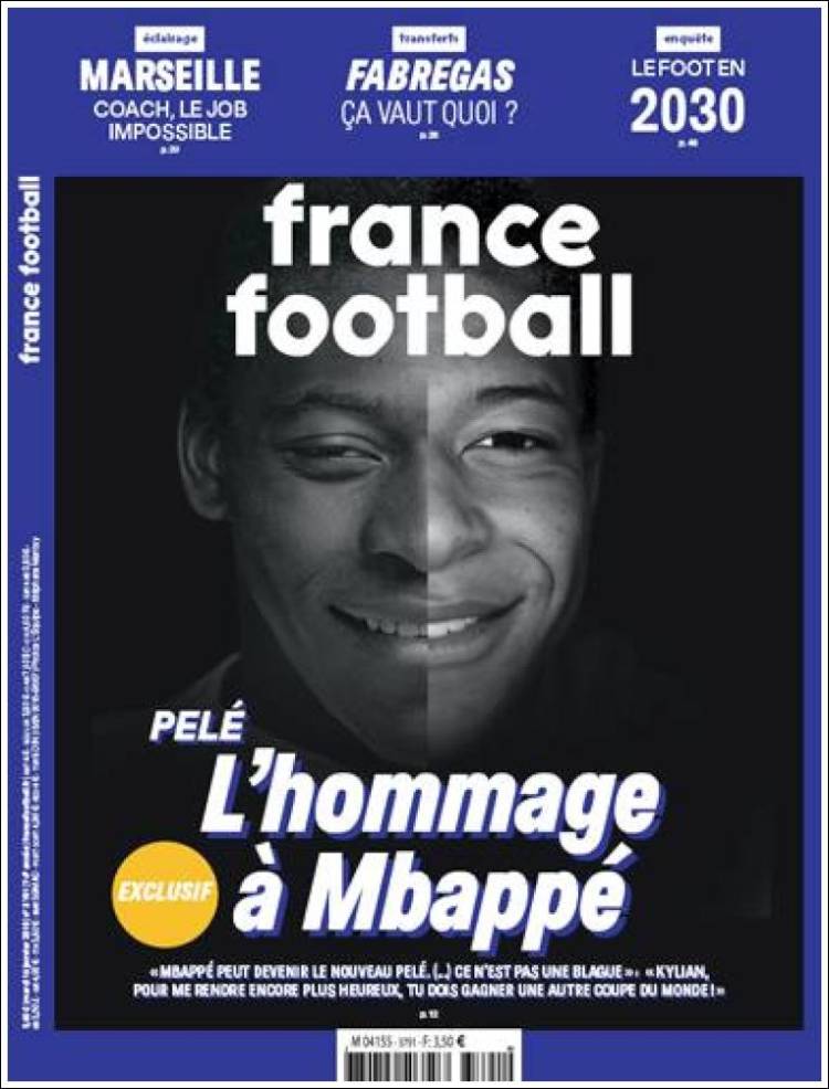 Portada de France Football (Francia)