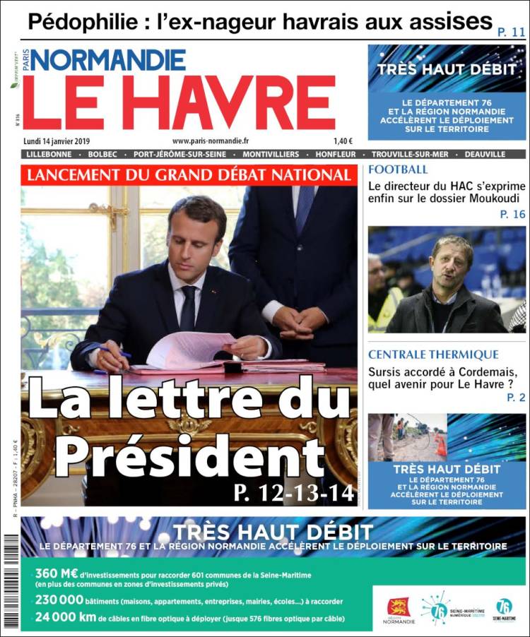 Portada de Le Havre Libre (Francia)