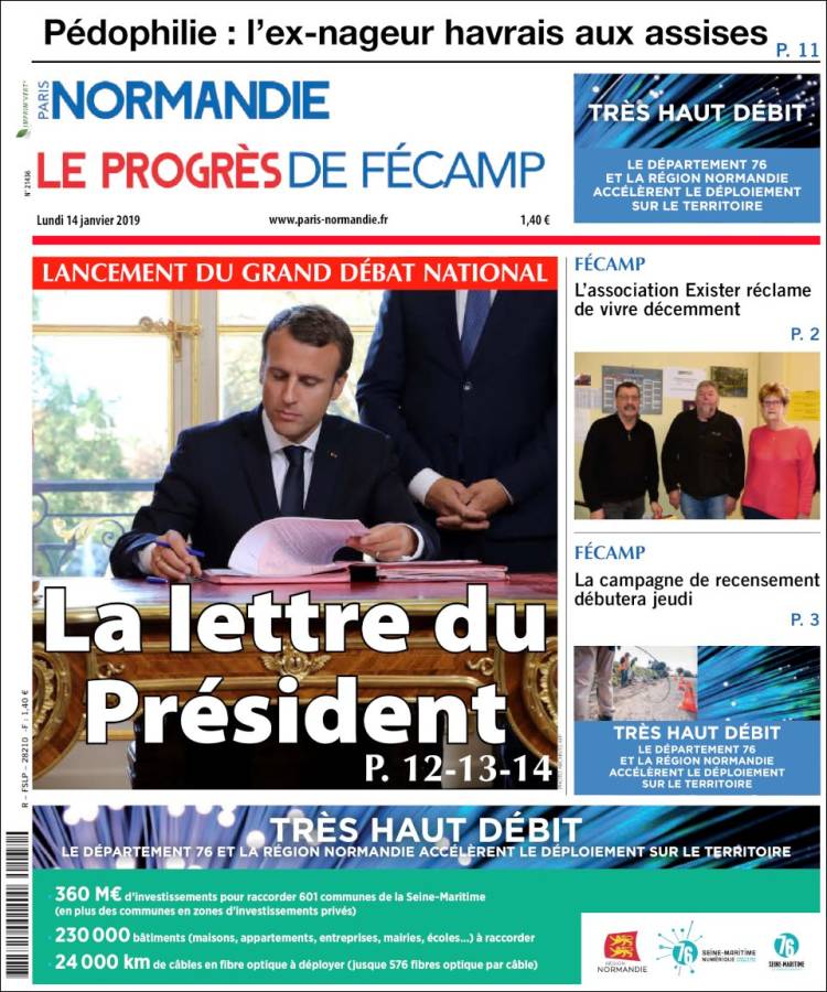 Portada de Progres de Fecamp (Francia)