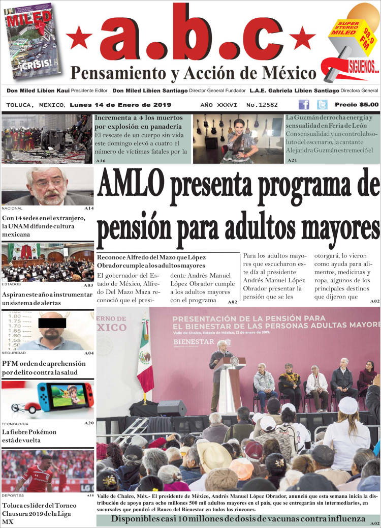 Portada de A.B.C.  (Mexico)