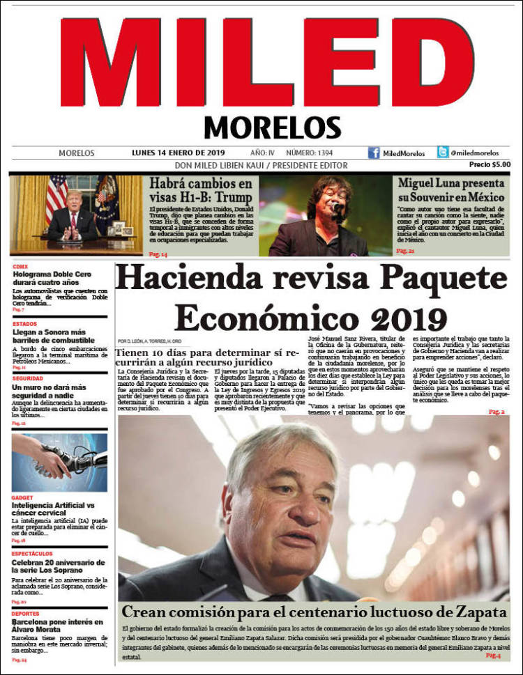 Portada de Miled - Morelos (Mexico)