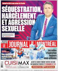 Portada de Le Journal de Montréal (Canadá)