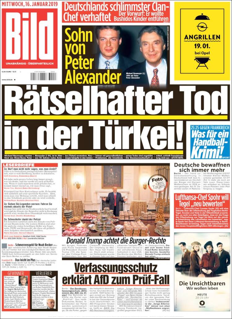 Portada de Bild (Alemania)