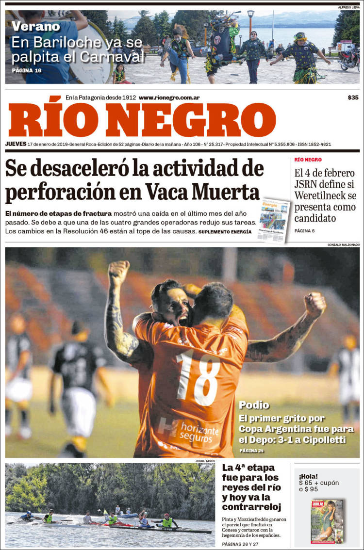 Portada de Rio Negro (Argentina)