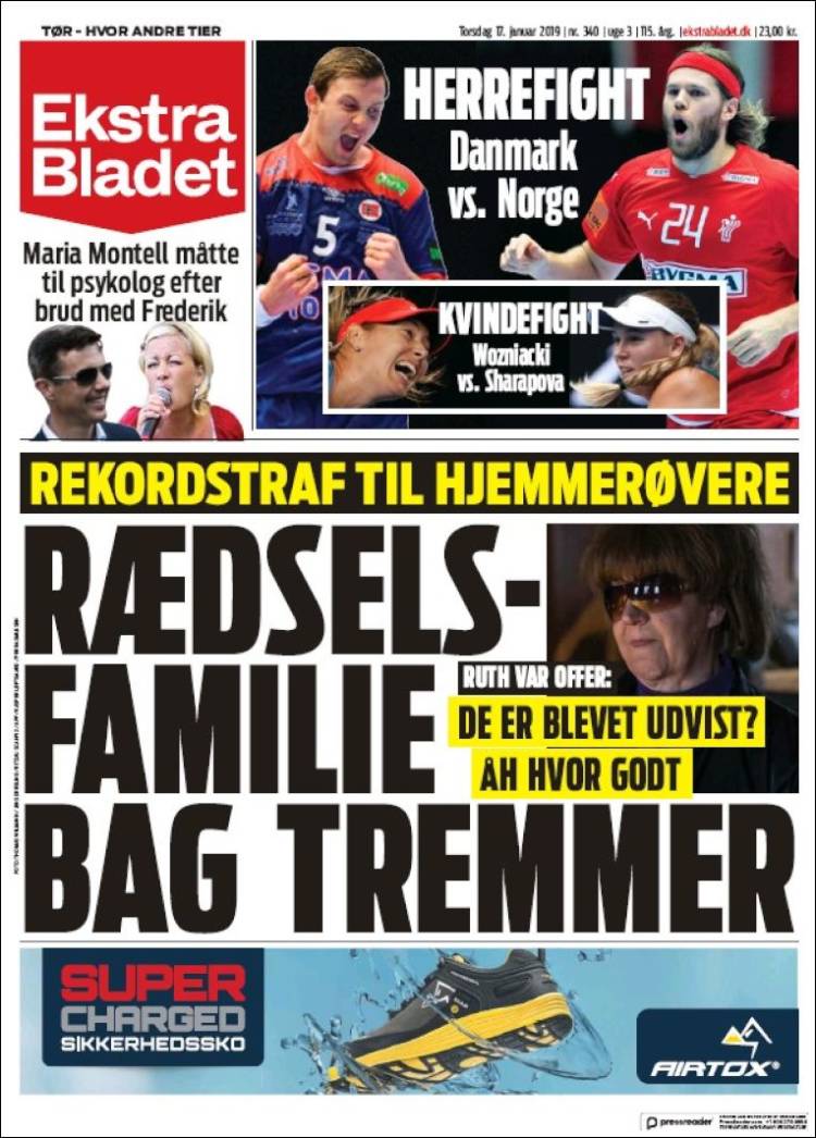 Portada de Ekstra Bladet (Dinamarca)